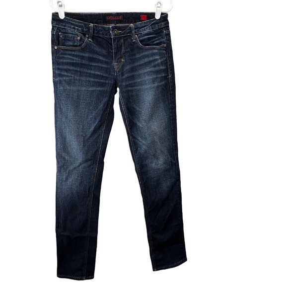 Cult of Individuality Zen Slim Curvy Jeans size 28 Dark Blue Denim 30" Waist - Picture 1 of 9